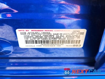 Zdjęcie 12 z 12 samochodu: 2010 MITSUBISHI LANCER ES/ES SPORT VIN:JA32U2FU5AU020160 - miniatura