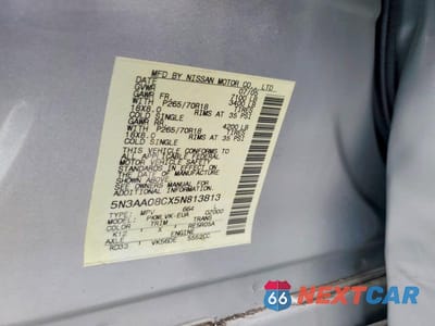Zdjęcie 13 z 13 samochodu: 2005 INFINITI QX56 BASE VIN:5N3AA08CX5N813813 - miniatura