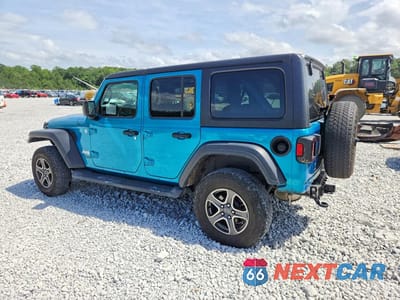 Drugie zdjęcie samochodu z przodu: 2020 JEEP WRANGLER UNLIMITED SPORT VIN:1C4HJXDG5LW111919 - miniatura