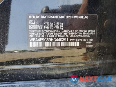 Zdjęcie 12 z 12 samochodu: 2017 BMW 430XI GRAN COUPE VIN:WBA4F9C59HG440391 - miniatura