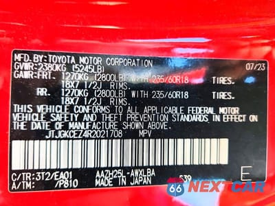 Zdjęcie 14 z 14 samochodu: 2024 LEXUS NX 350H PREMIUM VIN:JTJGKCEZ4R2021708 - miniatura