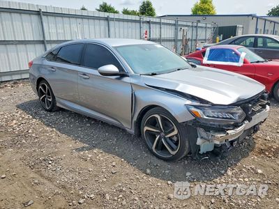 Czwarte zdjęcie samochodu z boku: 2019 HONDA ACCORD SPORT VIN:1HGCV1F32KA076548 - miniatura
