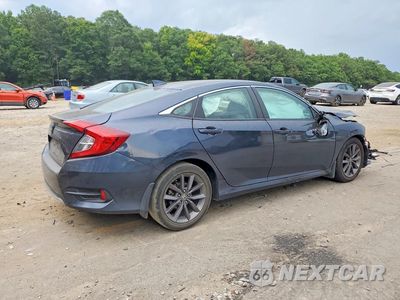 Trzecie zdjęcie samochodu z tyłu: 2021 HONDA CIVIC EX VIN:19XFC1F38ME013942 - miniatura