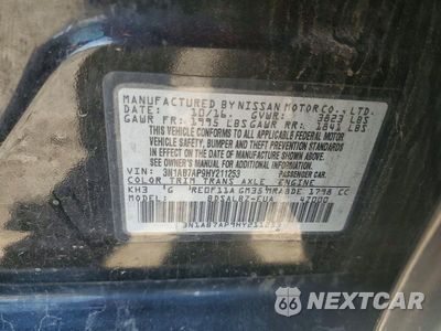 Zdjęcie 12 z 12 samochodu: 2017 NISSAN SENTRA S VIN:3N1AB7AP9HY211253 - miniatura