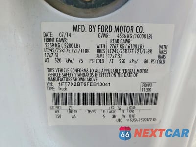 Zdjęcie 12 z 12 samochodu: 2015 FORD F250 SUPER DUTY VIN:1FT7X2BT6FEB13041 - miniatura