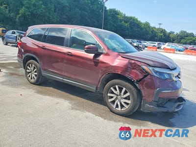 Czwarte zdjęcie samochodu z boku: 2020 HONDA PILOT EXL VIN:5FNYF6H49LB013878 - miniatura