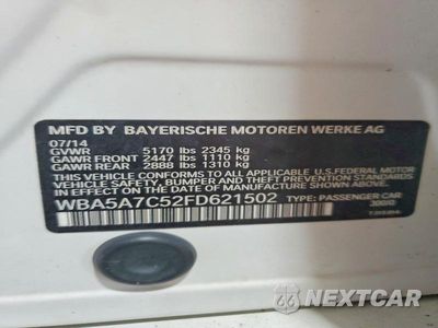 Zdjęcie 12 z 12 samochodu: 2015 BMW 528 XI VIN:WBA5A7C52FD621502 - miniatura