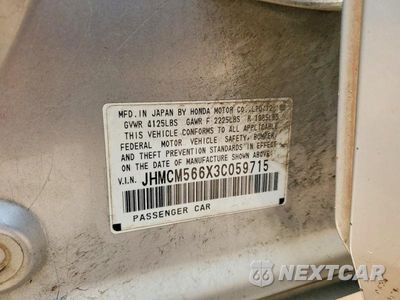 Zdjęcie 13 z 13 samochodu: 2003 HONDA ACCORD EX VIN:JHMCM566X3C059715 - miniatura