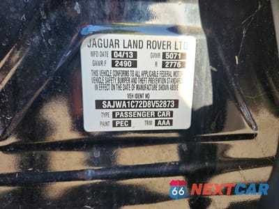 Zdjęcie 12 z 12 samochodu: 2013 JAGUAR XJ VIN:SAJWA1C72D8V52873 - miniatura