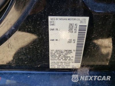 Zdjęcie 12 z 12 samochodu: 2021 NISSAN ALTIMA SV VIN:1N4BL4DV5MN407078 - miniatura