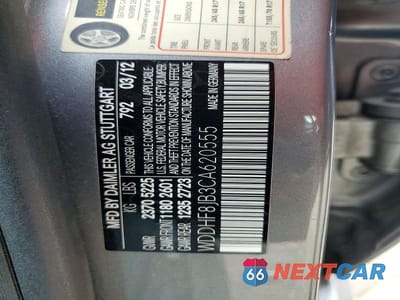 Zdjęcie 12 z 12 samochodu: 2012 MERCEDES-BENZ E 350 4MATIC VIN:WDDHF8JB3CA620555 - miniatura