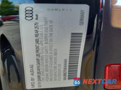 Zdjęcie 12 z 12 samochodu: 2019 AUDI A5 PREMIUM PLUS VIN:WAUBNCF56KA044464 - miniatura