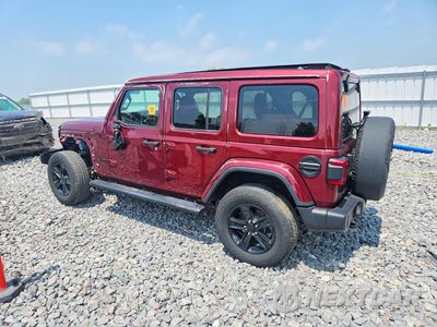 Drugie zdjęcie samochodu z przodu: 2021 JEEP WRANGLER UNLIMITED SAHARA VIN:1C4HJXEG3MW613876 - miniatura