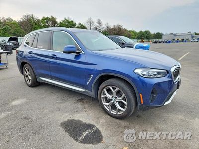Czwarte zdjęcie samochodu z boku: 2022 BMW X3 XDRIVE30I VIN:5UX53DP06N9J94528 - miniatura