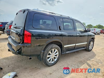 Trzecie zdjęcie samochodu z tyłu: 2010 INFINITI QX56 BASE VIN:5N3ZA0NC7AN907861 - miniatura