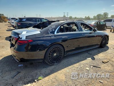Trzecie zdjęcie samochodu z tyłu: 2022 MERCEDES-BENZ S 580 4MATIC VIN:W1K6G7GB2NA129774 - miniatura