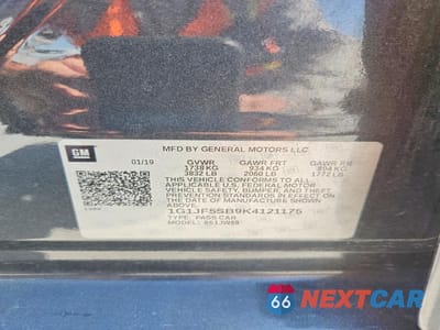 Zdjęcie 12 z 12 samochodu: 2019 CHEVROLET SONIC PREMIER VIN:1G1JF5SB9K4121175 - miniatura