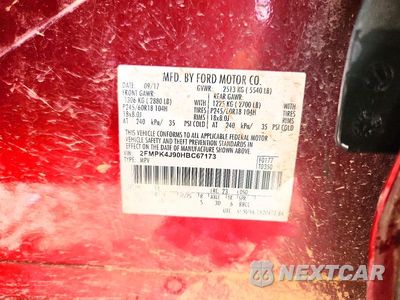 Zdjęcie 13 z 13 samochodu: 2017 FORD EDGE SEL VIN:2FMPK4J90HBC67173 - miniatura