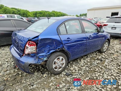 Trzecie zdjęcie samochodu z tyłu: 2010 HYUNDAI ACCENT GLS VIN:KMHCN4AC8AU444117 - miniatura