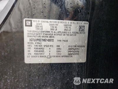 Zdjęcie 12 z 12 samochodu: 2017 GMC SIERRA K1500 DENALI VIN:3GTU2PEC7HG143672 - miniatura