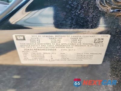 Zdjęcie 14 z 14 samochodu: 2017 GMC TERRAIN SLE VIN:2GKALNEK6H6239594 - miniatura