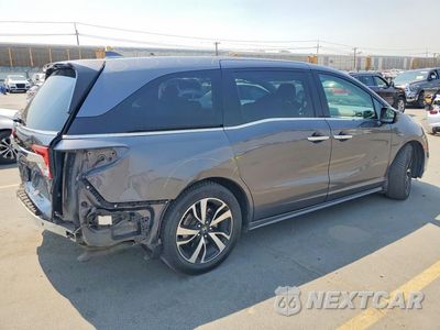 Trzecie zdjęcie samochodu z tyłu: 2019 HONDA ODYSSEY ELITE VIN:5FNRL6H95KB061286 - miniatura