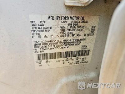 Zdjęcie 13 z 13 samochodu: 2012 FORD EDGE LIMITED VIN:2FMDK3KC7CBA67133 - miniatura