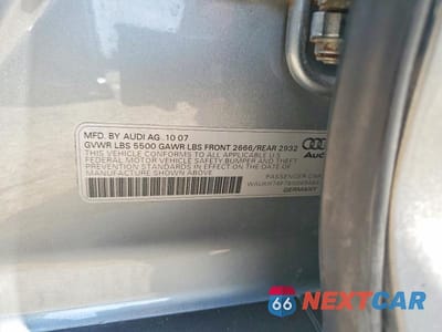 Zdjęcie 13 z 13 samochodu: 2008 AUDI A6 AVANT QUATTRO VIN:WAUKH74F78N065464 - miniatura