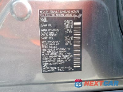Zdjęcie 13 z 13 samochodu: 2018 NISSAN ROGUE SV VIN:KNMAT2MT5JP530307 - miniatura