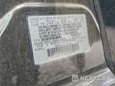 Zdjęcie 13 z 13 samochodu: 2016 NISSAN SENTRA S VIN:3N1AB7AP2GL660351 - miniatura
