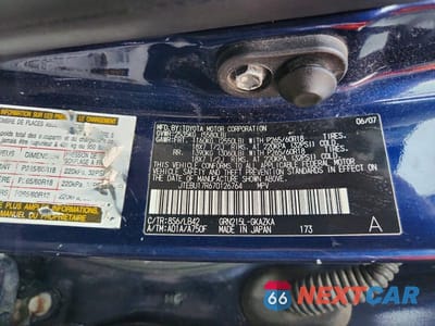 Zdjęcie 13 z 13 samochodu: 2007 TOYOTA 4RUNNER LIMITED VIN:JTEBU17R670126764 - miniatura