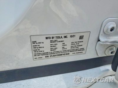 Zdjęcie 13 z 13 samochodu: 2021 TESLA MODEL S VIN:5YJSA1E65MF451649 - miniatura