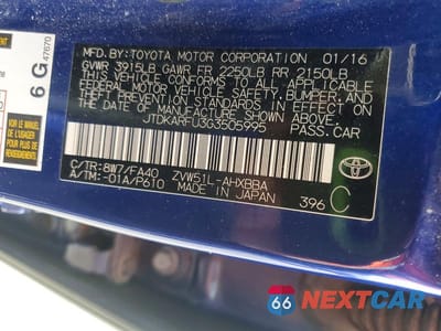Zdjęcie 12 z 12 samochodu: 2016 TOYOTA PRIUS TWO ECO VIN:JTDKARFU3G3505995 - miniatura