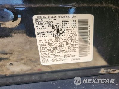 Zdjęcie 12 z 12 samochodu: 2020 NISSAN ROGUE S VIN:JN8AT2MT8LW005254 - miniatura