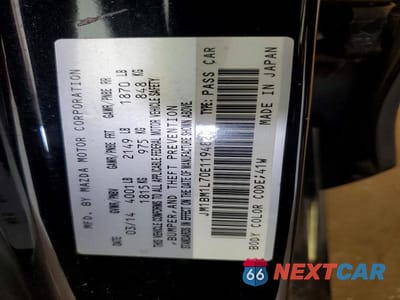 Zdjęcie 12 z 12 samochodu: 2014 MAZDA 3 TOURING VIN:JM1BM1L70E1194820 - miniatura
