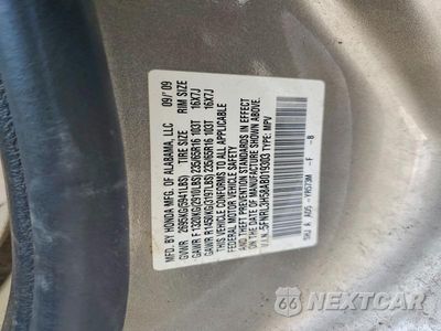 Zdjęcie 13 z 13 samochodu: 2010 HONDA ODYSSEY EX VIN:5FNRL3H58AB019303 - miniatura
