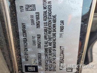 Zdjęcie 12 z 12 samochodu: 2020 CHEVROLET SPARK 1LT VIN:KL8CD6SA2LC444177 - miniatura
