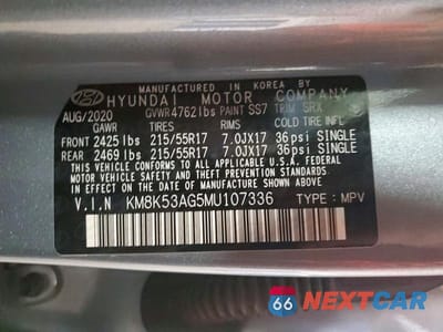 Zdjęcie 13 z 13 samochodu: 2021 HYUNDAI KONA ULTIMATE VIN:KM8K53AG5MU107336 - miniatura