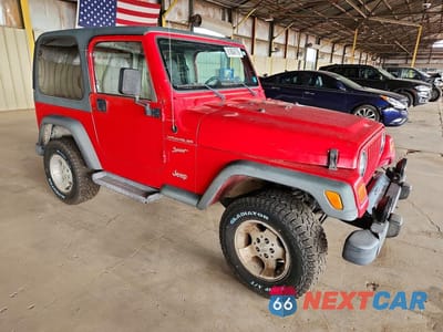 Czwarte zdjęcie samochodu z boku: 2002 JEEP WRANGLER / TJ SPORT VIN:1J4FA49S62P770761 - miniatura