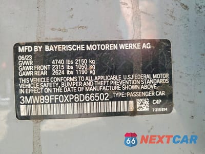 Zdjęcie 13 z 13 samochodu: 2023 BMW 330XI VIN:3MW89FF0XP8D66502 - miniatura