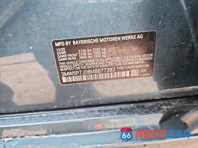 Zdjęcie 12 z 12 samochodu: 2021 BMW 330E VIN:3MW5P7J08M8B77283 - miniatura