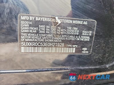Zdjęcie 13 z 13 samochodu: 2014 BMW X5 XDRIVE35I VIN:5UXKR0C53E0H21928 - miniatura