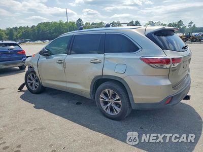 Drugie zdjęcie samochodu z przodu: 2014 TOYOTA HIGHLANDER XLE VIN:5TDKKRFH0ES005451 - miniatura