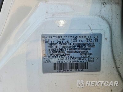 Zdjęcie 12 z 12 samochodu: 2020 NISSAN KICKS S VIN:3N1CP5BVXLL535460 - miniatura