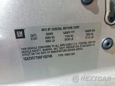 Zdjęcie 12 z 12 samochodu: 2008 SATURN AURA XR VIN:1G8ZV57798F109746 - miniatura