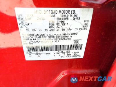 Zdjęcie 13 z 13 samochodu: 2008 FORD EDGE SEL VIN:2FMDK48CX8BB21173 - miniatura