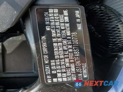 Zdjęcie 9 z 9 samochodu: 2025 SUZUKI GSX-R600 VIN:JS1GN7FA8S7100778 - miniatura