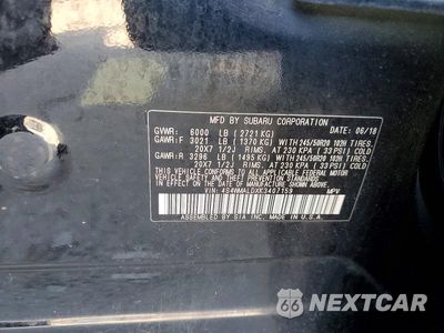 Zdjęcie 14 z 14 samochodu: 2019 SUBARU ASCENT LIMITED VIN:4S4WMALDXK3407159 - miniatura