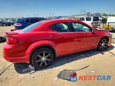 Trzecie zdjęcie samochodu z tyłu: 2011 DODGE AVENGER MAINSTREET VIN:1B3BD1FG4BN513704 - miniatura