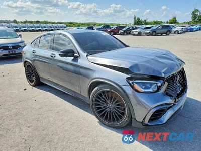 Czwarte zdjęcie samochodu z boku: 2021 MERCEDES-BENZ GLC COUPE 63 4MATIC AMG VIN:W1N0J8JB3MF922558 - miniatura